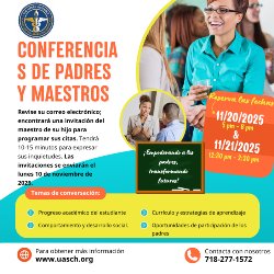 Reuniones de padres y maestros 20 y 21 de noviembre