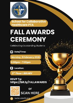 PTA Fall Awards Ceremony February 9 at 6:00 pm