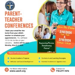 Parent Teacher Conferences 3/18 & 3/19