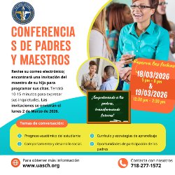 Conferencias de padres y maestros 18 & 19 de Marzo